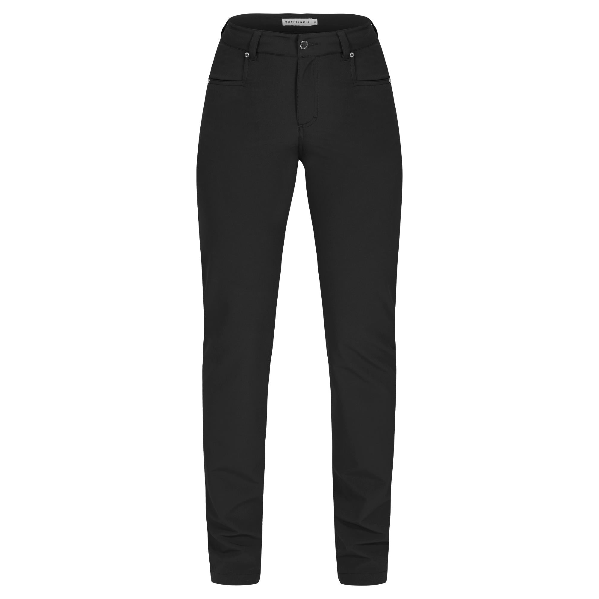 Rohnisch Chie Brushed Ladies Winter Golf Trousers Black 30 Inch